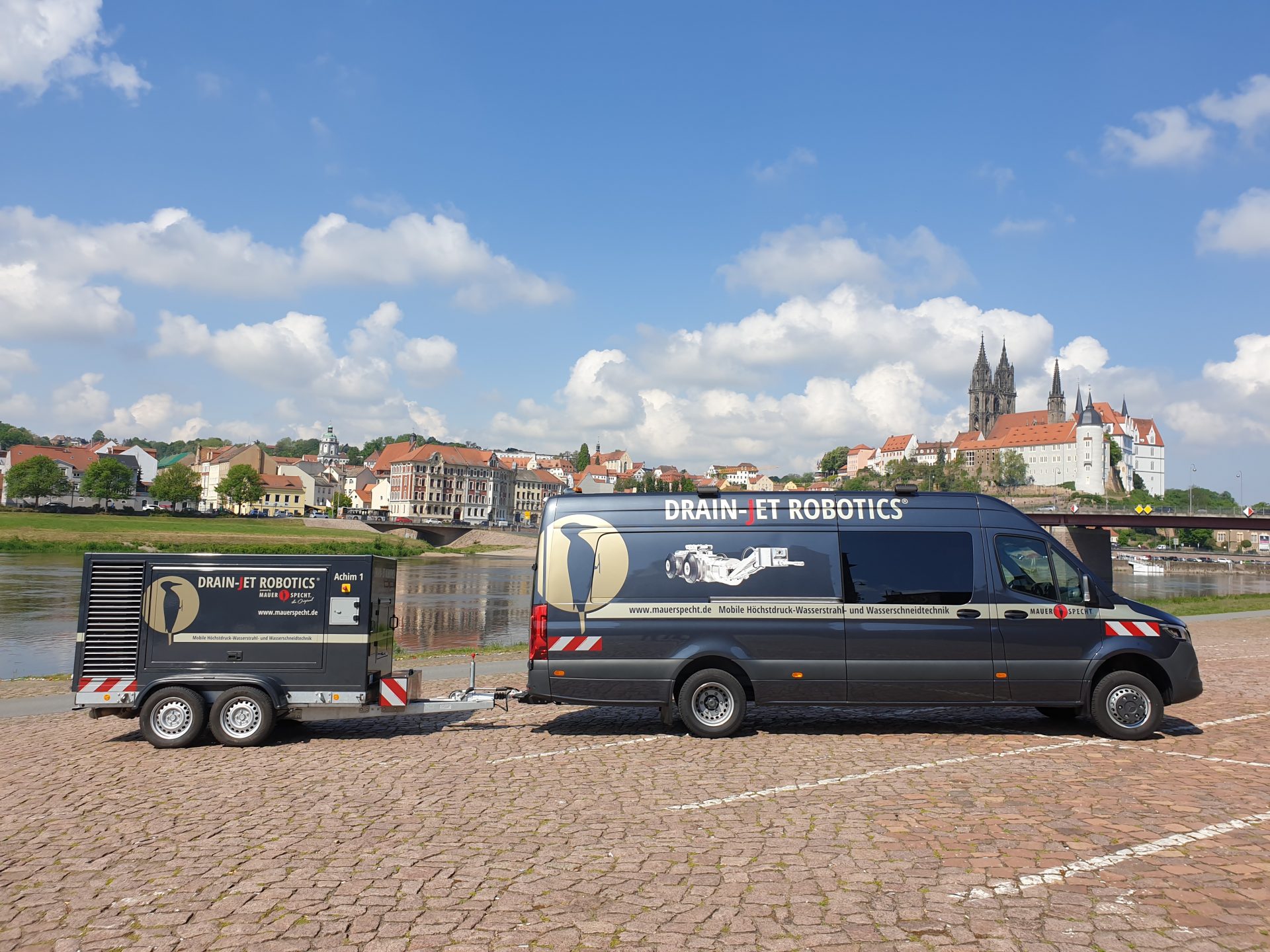 DRAIN JET ROBOTICS Mobile Höchstdruck Wasserstrahl Technik
